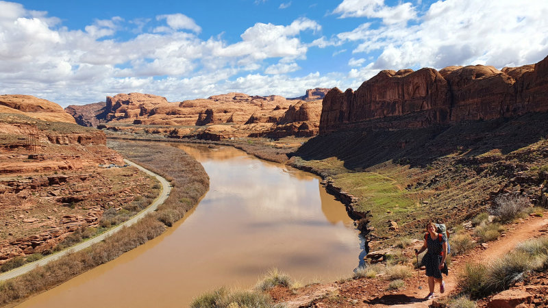 Leaving Moab on the Amasa Back trails