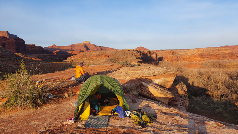 First camp above the Colorado River