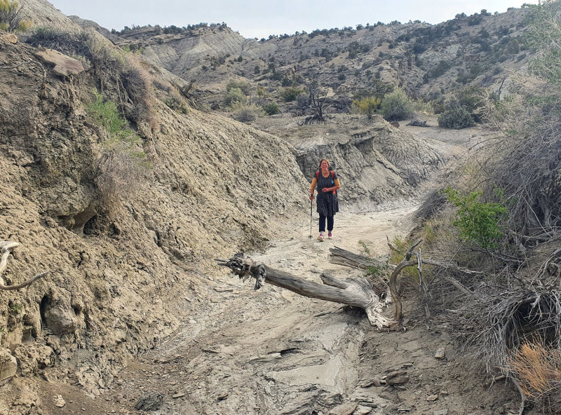 Mudhills traverse in Blue Wash