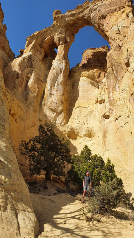 Grovesner Arch- we connected back with the Hayduke about 10 miles east of here