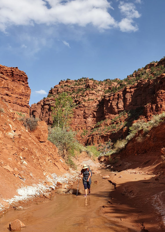 Kitchen Canyon must qualify as the loosest, rubliest canyon we had seen!