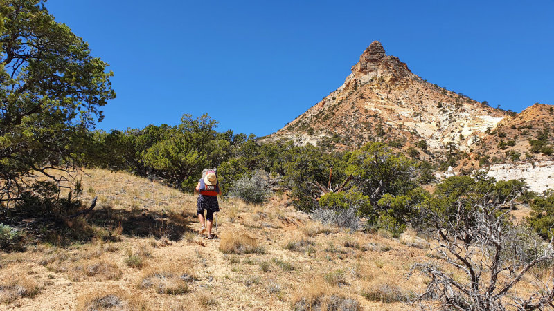 Heading west out of Starlight Canyon to Mollies Nipple