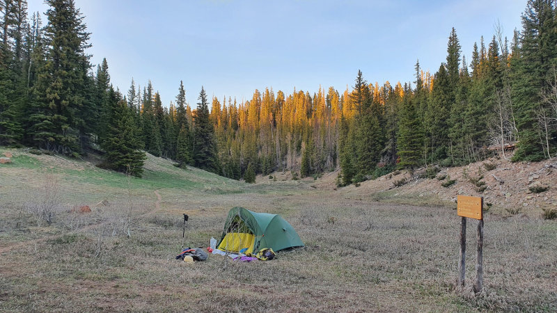 Camp near Sourdough Well