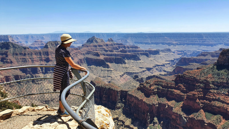 At the North Rim, the day before it opens to the (driving) public