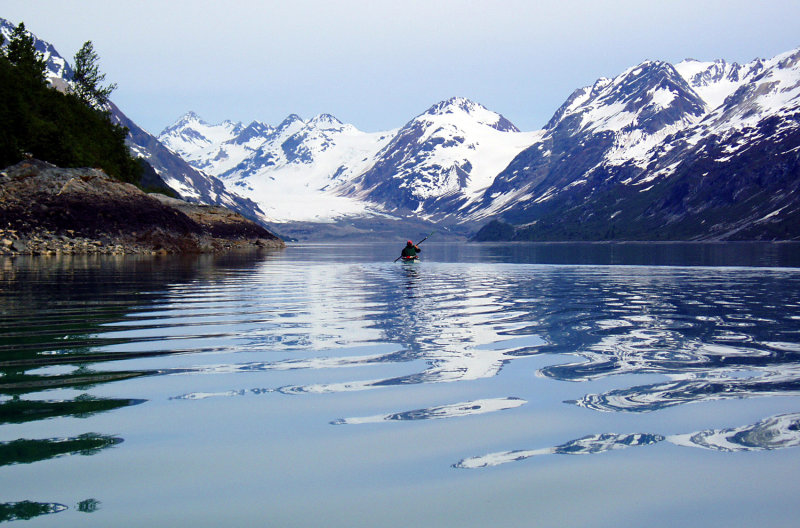 Alaska sea kayaking for 2 weeks in Glacier Bay