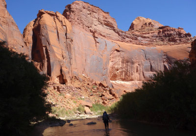 We reach the Escalante river itself and head downstream