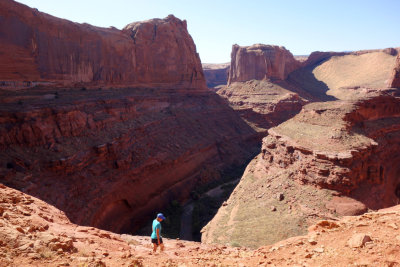 Looking down south into the Escalante river