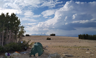 August 2019 Sierra California -Mammoth Crest camp