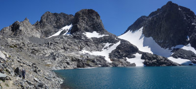 Lake Catherine -boulder hopping round the shore