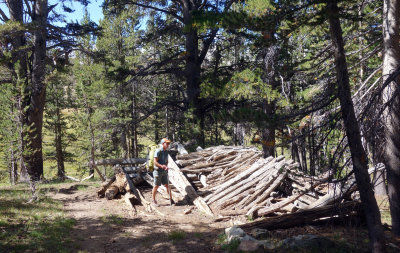 Old mines on the way to Parker Pass