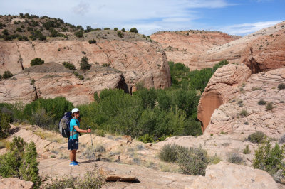 Day 2 We hiked back down the Escalante past Boulder Creek confluence exiting on an old cattle trail