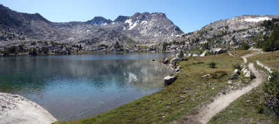 Marie Lake nearing Selden Pass on the PCT