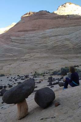 Boulder creek camp in the morning