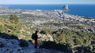 2020 From Olta crag down to Calpe and the Penon rock