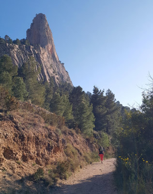 2020 Cabezon d'Or-  Returning from 'Via Gene' climb on the right hand skyline