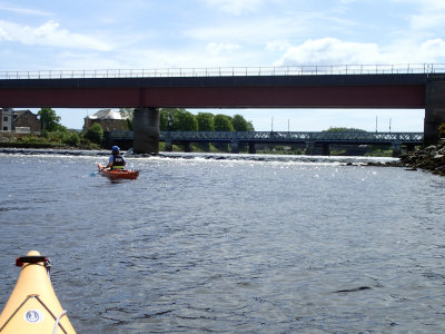 May- Kayaking into River Ness as far as we culd go to the first weir