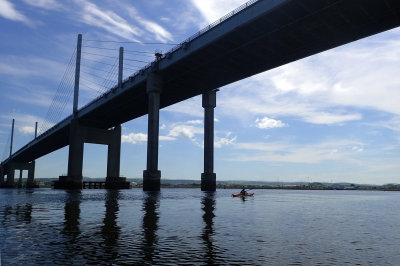 May- Kayaking under Kessock bridge