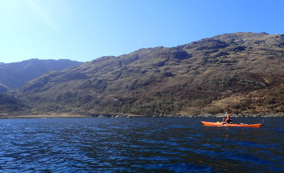 April 21 Knoydart - Crossing from Arnisdale to a river delta and potential camp