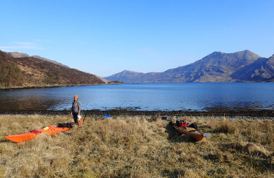 April 21 Knoydart - Leaving camp in the morning