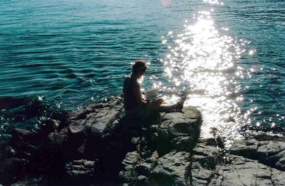 Martina relaxes at camp