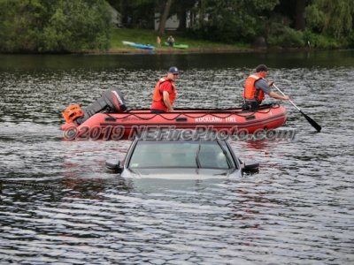 07/02/2019 Car In The Water Rockland MA