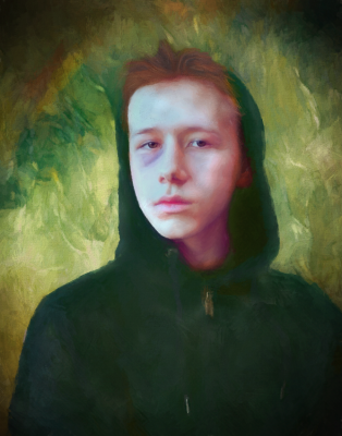 Boy in Hoodie