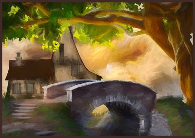 Cottage and Bridge