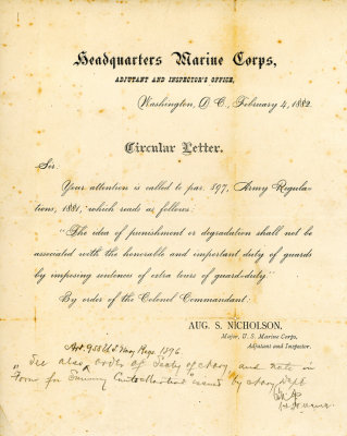 Guard duty orders