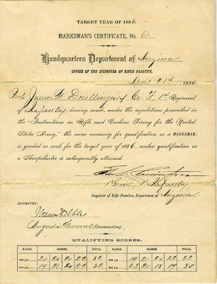 Marksman cert 1886
