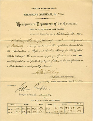Charles A Johnson Marksman cert