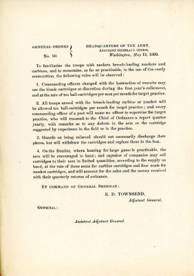 Rules for troops with modern Breech Loading Rifles 1869