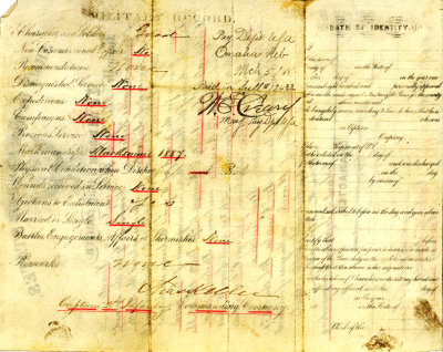 Pvt Walter Dingler Co G 2nd Inf. discharge reverse