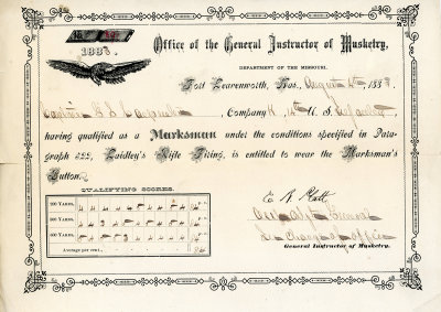 1883 Marksman cert