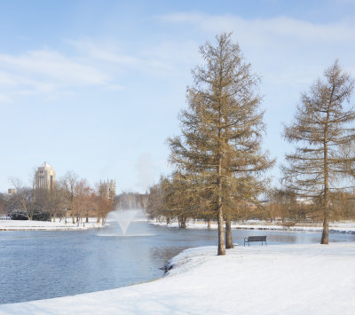 April Snow at the Lagoon