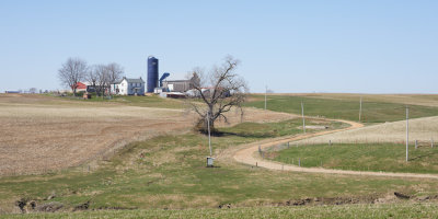 Farm on Sinsinawa Road in April 