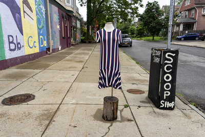 striped dress