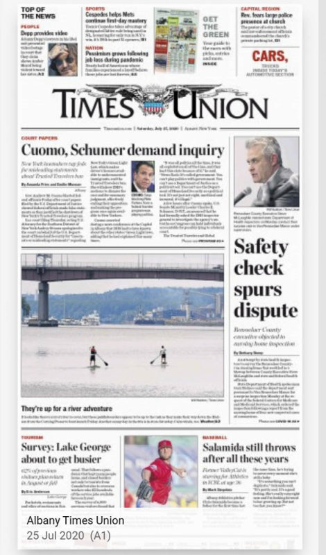 7-25-20 Times Union Cover