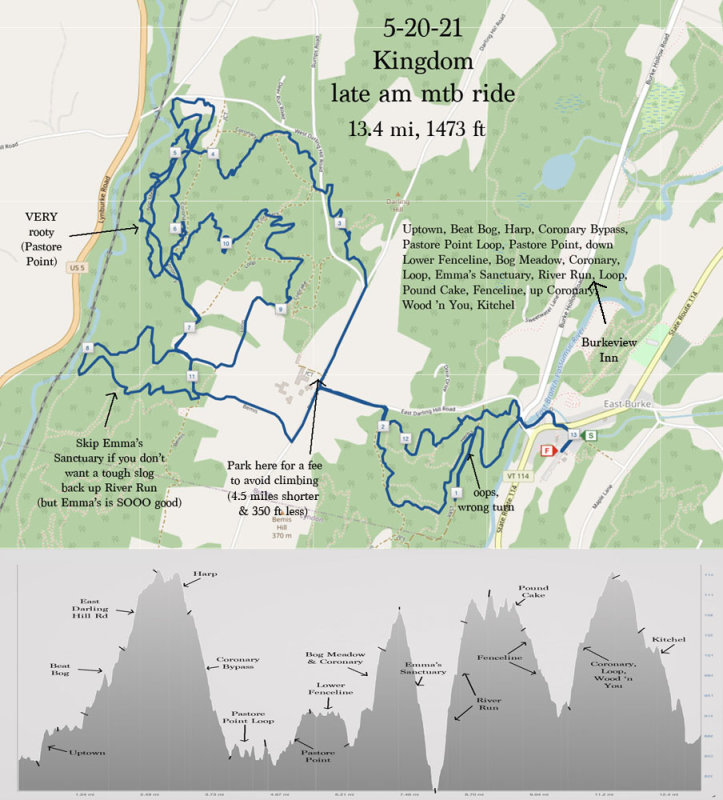 13.4 mile Old Trails MTB from town