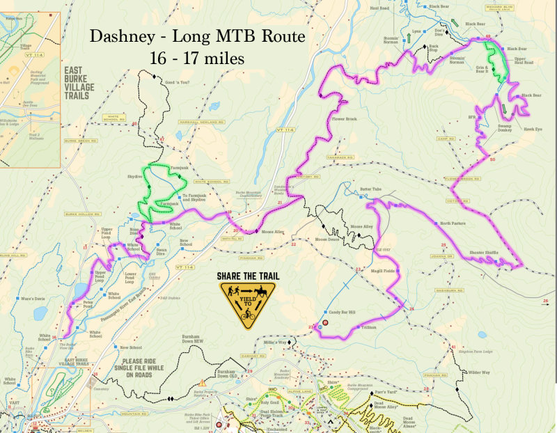 16 mi Dashney long mtb route