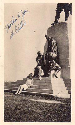 Grammy and Aunt Jane in Orillia at Champlain monument MLR2020.jpg
