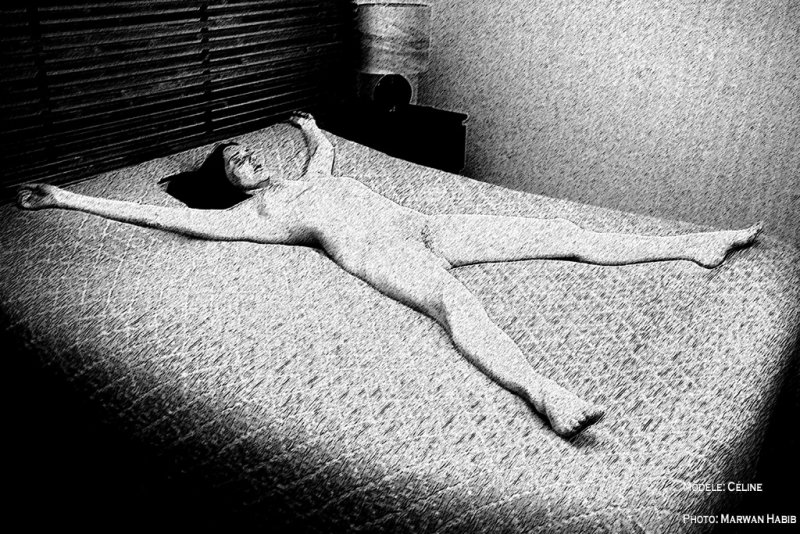 Cline 17 - Spread-eagle on the bed / Ecartele sur le lit
