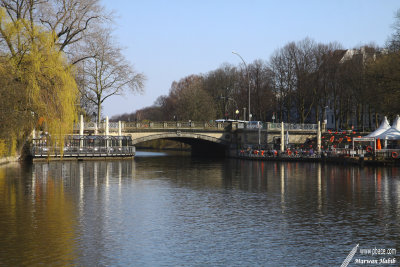 Hamburg / Hambourg - Aussicht Mundsburger Kanal