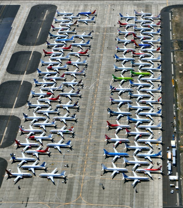 Boeing 737 MAX parked at Grant County Airport, Moses Lake, Washington 264  