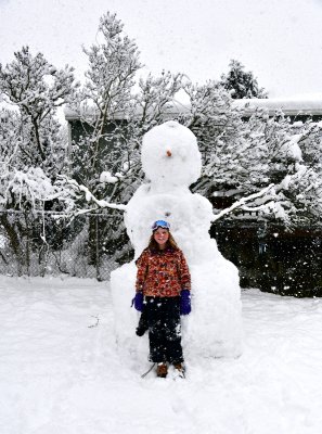 Giant Snowman in West Seattle 085 