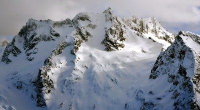 The Needle, The Horseman, Snowfield Peak, Neve Glacier,  North Cascades National Park, North Cascade Mountains, Washington 356 