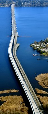 New Evergreen Floating Bridge, State Route 520, Over Lake Washington, Seattle and Medina Washington 175 