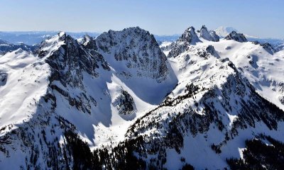 Summit Chief Mountain, Overcoat Glaicier, Overcoat Peak, Chimney Rock, Mount Rainier, Cascade Mountains, Washington 462 