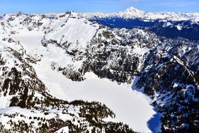 Glacier Peak, Blanca Lake, Columbia Glaicer, Kyes Peak, Monte Cristo Peak, Sloan Peak, Cascade Mountains, Washiington 347 
