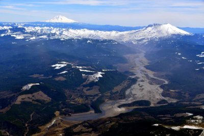 Mt St Helens National Volcanic Monument and Mt Adams, Cascade Mountains, Washington 076 