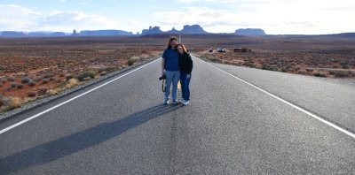 Garrett and Llesa at Forrest Gump Viewpoint and Monument Valley, Utah 520